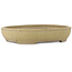 Ovaler, cremefarbener Bonsai-Topf von Shuhou – 500 x 413 x 88 mm