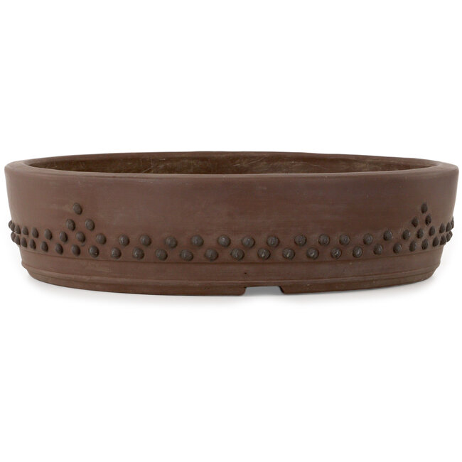 Maceta redonda sin esmaltar para bonsái de Touyou - 397 x 397 x 95 mm