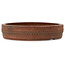 Round unglazed bonsai pot by Izumiya (Zenigo) - 355 x 355 x 75 mm