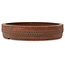 Round unglazed bonsai pot by Izumiya (Zenigo) - 355 x 355 x 75 mm