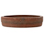 Round unglazed bonsai pot by Izumiya (Zenigo) - 355 x 355 x 75 mm