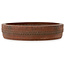 Round unglazed bonsai pot by Izumiya (Zenigo) - 355 x 355 x 75 mm