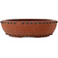 Ronde, ongeglazuurde bonsaipot van Shouzan Mizuno - 395 x 395 x 110 mm