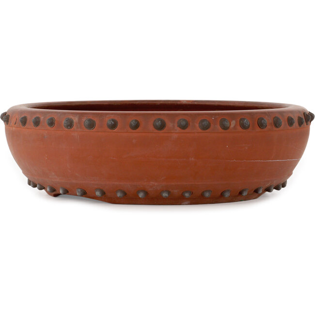 Pot à bonsaï rond non émaillé de Shouzan Mizuno - 395 x 395 x 110 mm