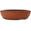 Ronde, ongeglazuurde bonsaipot van Shouzan Mizuno - 395 x 395 x 110 mm