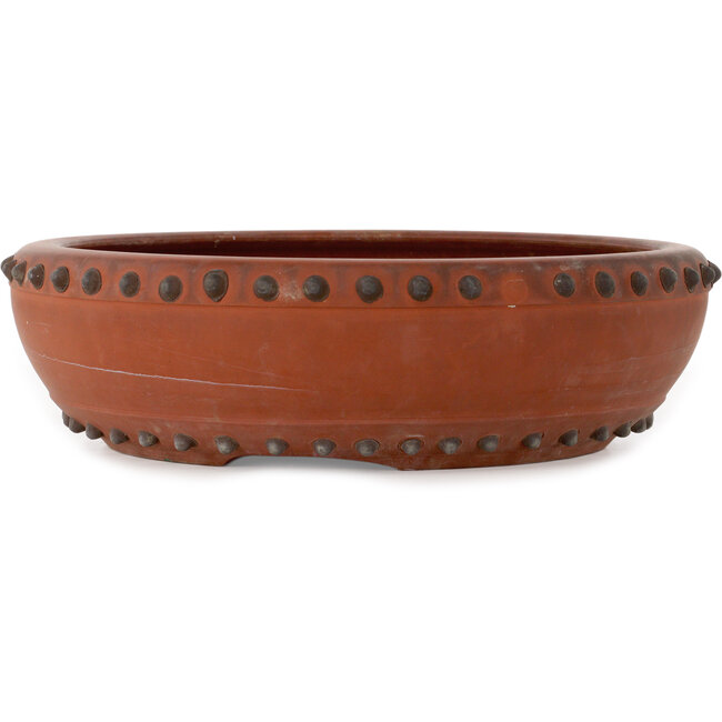 Pot à bonsaï rond non émaillé de Shouzan Mizuno - 395 x 395 x 110 mm