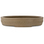 Ronde, ongeglazuurde bonsaipot - 425 x 425 x 83 mm