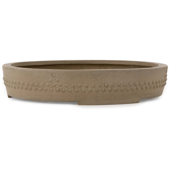 Round unglazed bonsai pot - 425 x 425 x 83 mm