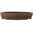 Round unglazed bonsai pot by Reihou (Bonsai Matsushita Hiroyuki or Mr. Matsushita Reiji Master) - 425 x 425 x 74 mm