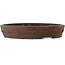 Round unglazed bonsai pot by Reihou (Bonsai Matsushita Hiroyuki or Mr. Matsushita Reiji Master) - 425 x 425 x 74 mm