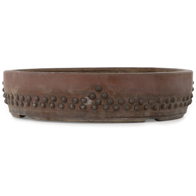 Pot à bonsaï rond non émaillé de Touyou - 390 x 390 x 92 mm