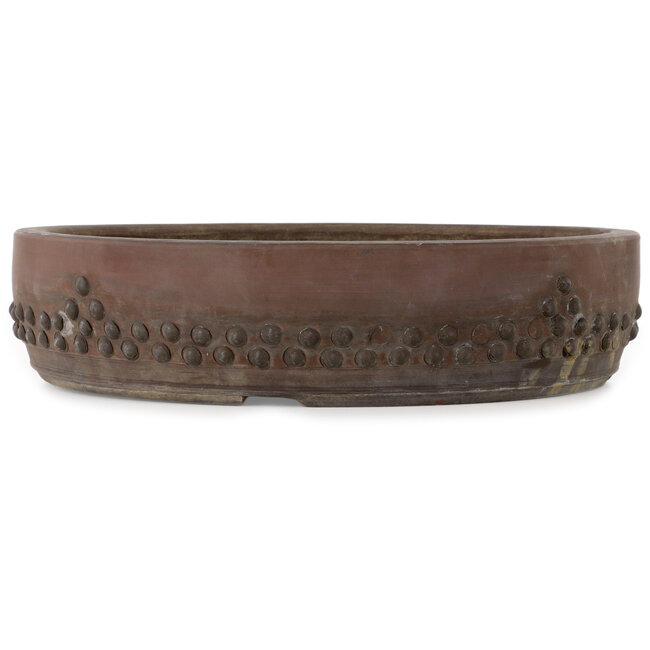 Pot à bonsaï rond non émaillé de Touyou - 390 x 390 x 92 mm