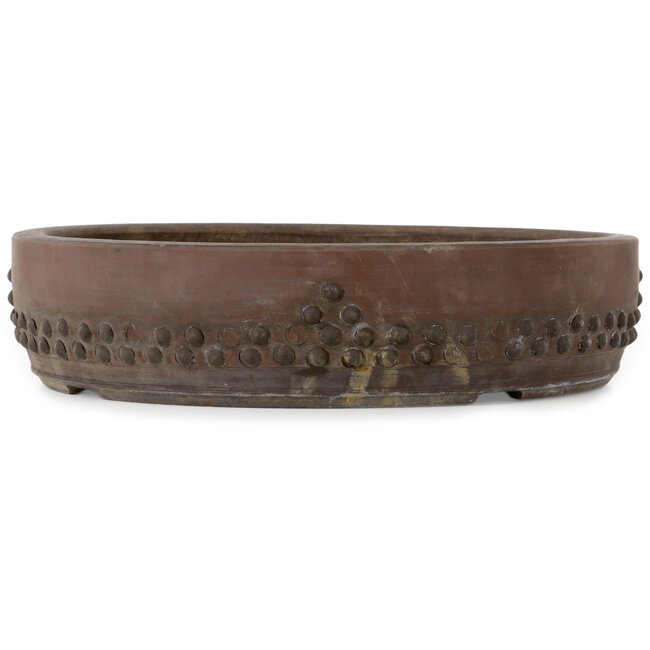 Pot à bonsaï rond non émaillé de Touyou - 390 x 390 x 92 mm