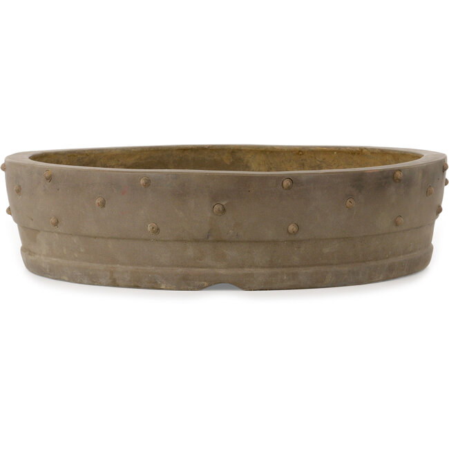 Runder, unglasierter Bonsai-Topf – 485 x 485 x 122 mm