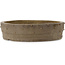 Round unglazed bonsai pot - 485 x 485 x 122 mm