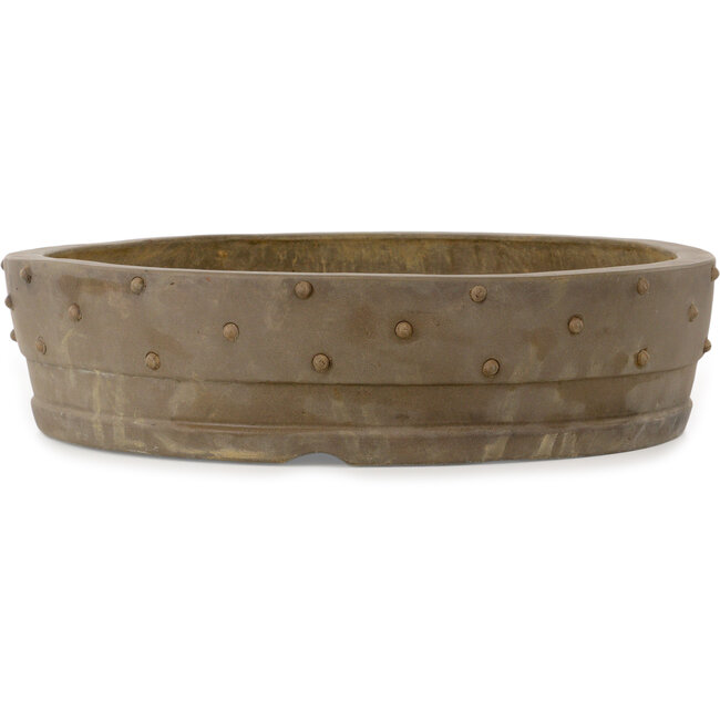 Runder, unglasierter Bonsai-Topf – 485 x 485 x 122 mm