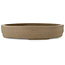 Ronde, ongeglazuurde bonsaipot - 423 x 423 x 77 mm