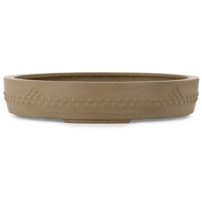 Maceta redonda sin esmaltar para bonsái - 423 x 423 x 77 mm