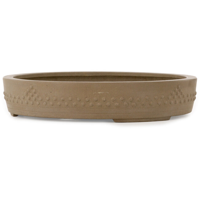 Maceta redonda sin esmaltar para bonsái - 423 x 423 x 77 mm