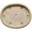 Maceta ovalada para bonsái de color blanco roto de Shuhou - 500 x 413 x 88 mm