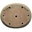 Pot à bonsaï ovale blanc cassé de Shuhou - 500 x 413 x 88 mm