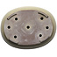 Pot à bonsaï ovale blanc cassé de Kakuzan - 490 x 372 x 105 mm