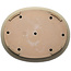 Oval off-white bonsai pot by Seizan (Reihou, Kataoka Katsushi, master Seizan kiln) - 565 x 458 x 120 mm