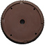 Ronde, ongeglazuurde bonsaipot van Touyou - 397 x 397 x 95 mm