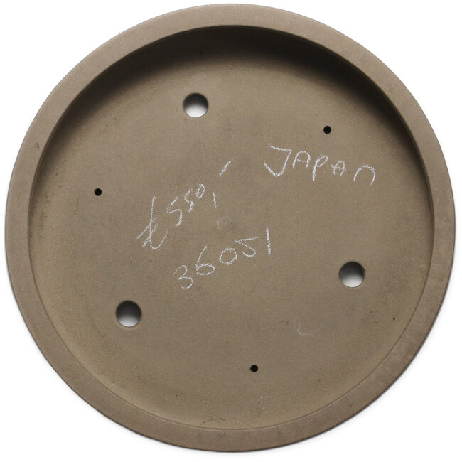 Round unglazed bonsai pot - 425 x 425 x 83 mm