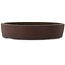 Ronde, ongeglazuurde bonsaipot van Touyou - 453 x 453 x 95 mm