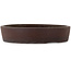 Round unglazed bonsai pot by Touyou - 453 x 453 x 95 mm