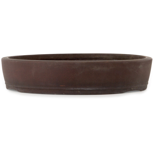 Vaso bonsai rotondo non smaltato di Touyou - 453 x 453 x 95 mm