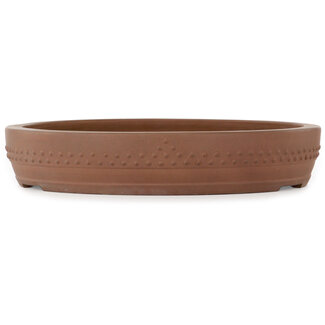 Ito(u)en Vaso per bonsai rotondo da 410 mm non smaltato di Itouen, Giappone