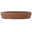 Maceta redonda sin esmaltar para bonsái de Itouen - 410 x 410 x 78 mm