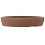 Round unglazed bonsai pot by Itouen - 410 x 410 x 78 mm