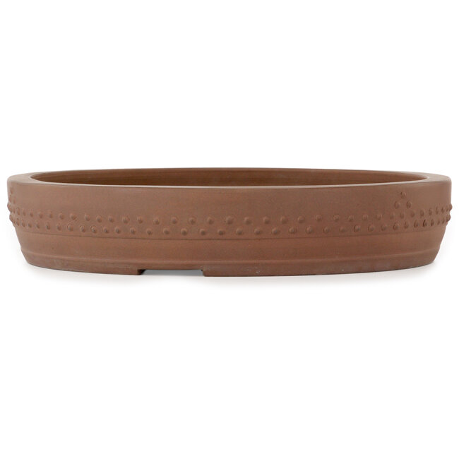 Pot à bonsaï rond non émaillé d'Itouen - 410 x 410 x 78 mm