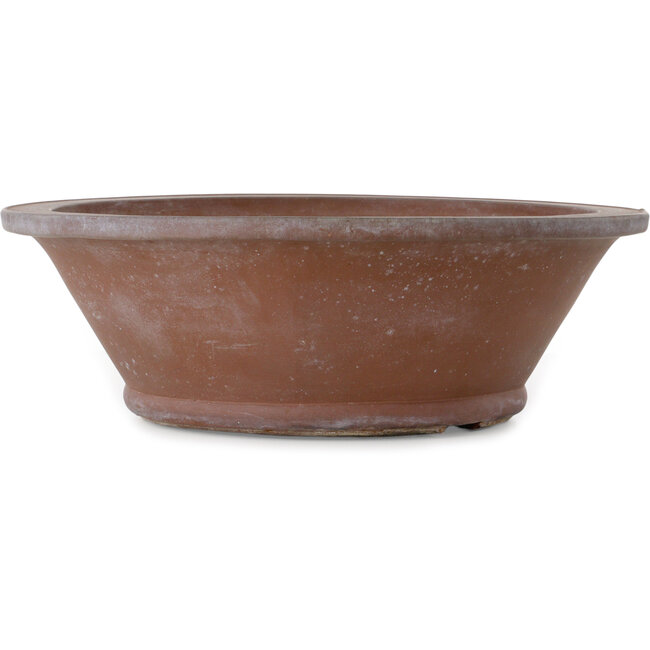Round unglazed bonsai pot - 505 x 505 x 164 mm