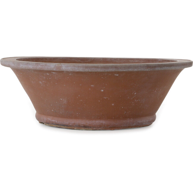 Round unglazed bonsai pot - 505 x 505 x 164 mm