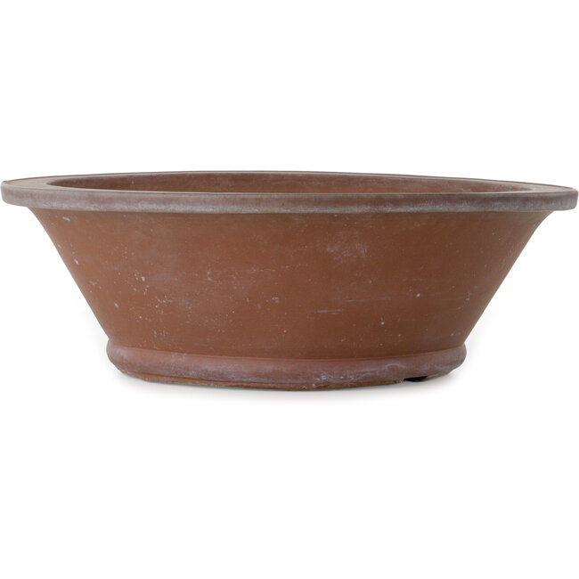 Round unglazed bonsai pot - 505 x 505 x 164 mm