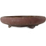Round unglazed bonsai pot by Touyou - 480 x 480 x 110 mm