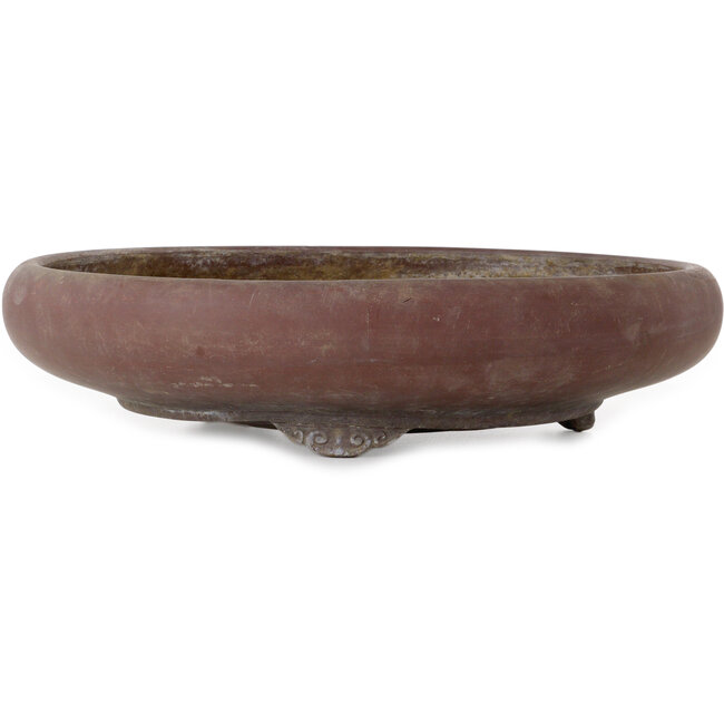 Runder, unglasierter Bonsai-Topf von Touyou – 480 x 480 x 110 mm