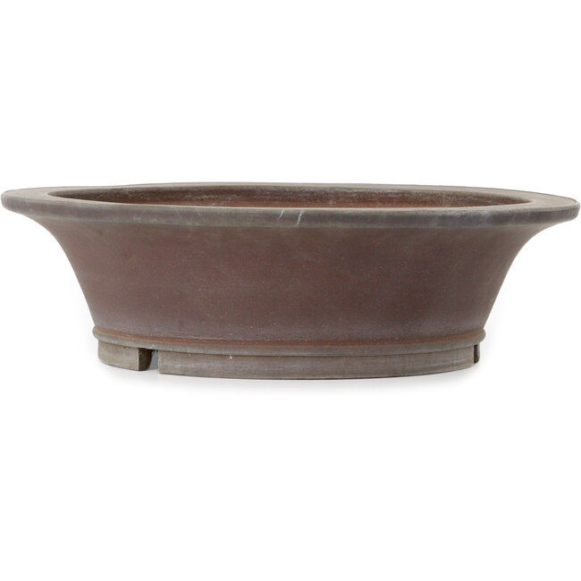 Runder, unglasierter Bonsai-Topf von Yamaaki Toshio (dritte Generation) – 450 x 450 x 130 mm