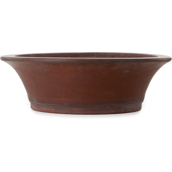 Pot à bonsaï rond non émaillé de Yamaaki Toshio (troisième génération) - 527 x 527 x 172 mm