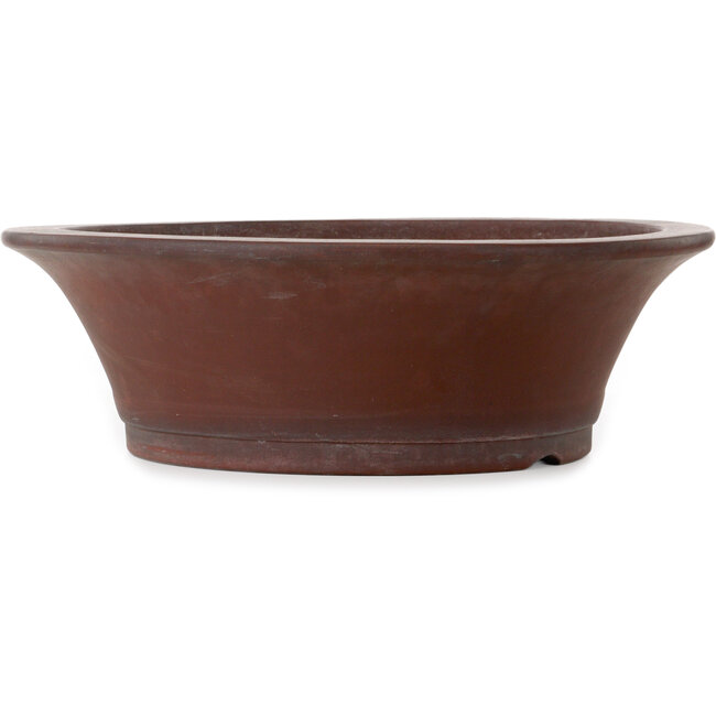 Maceta redonda sin esmaltar para bonsái de Yamaaki Toshio (tercera generación) - 527 x 527 x 172 mm