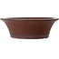 Maceta redonda sin esmaltar para bonsái de Yamaaki Toshio (tercera generación) - 527 x 527 x 172 mm