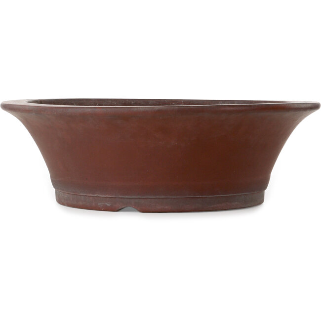 Maceta redonda sin esmaltar para bonsái de Yamaaki Toshio (tercera generación) - 527 x 527 x 172 mm