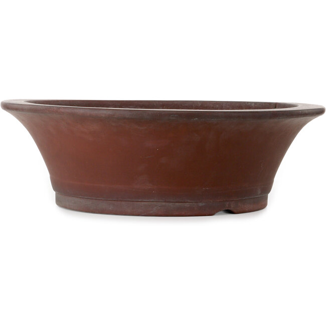 Runder, unglasierter Bonsai-Topf von Yamaaki Toshio (dritte Generation) – 527 x 527 x 172 mm