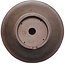 Round unglazed bonsai pot by Seizan (Reihou, Kataoka Katsushi, master Seizan kiln) - 284 x 284 x 90 mm
