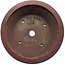 Ronde, ongeglazuurde bonsaipot van Yamaaki Toshio (derde generatie) - 527 x 527 x 172 mm