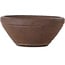 Round unglazed bonsai pot by Reihou (Bonsai Matsushita Hiroyuki or Mr. Matsushita Reiji Master) - 240 x 240 x 100 mm